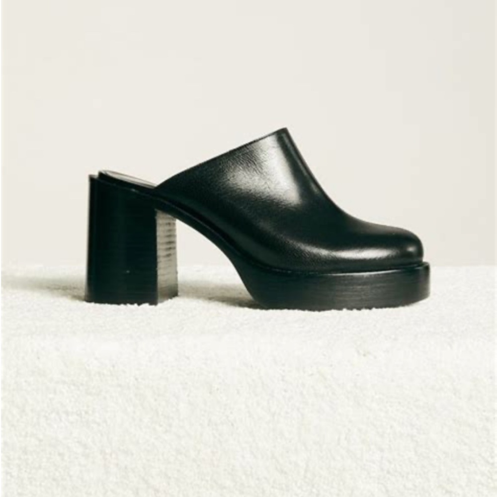 Simon Miller Black Platform Mules